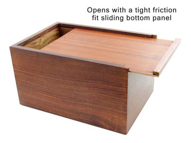 Plain Sheesham Wood Urns (Cases) - 4 Sizes