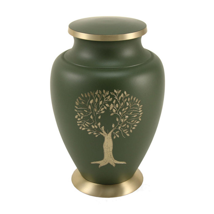 Aria Tree of Life Brass Cremation Urn - Case