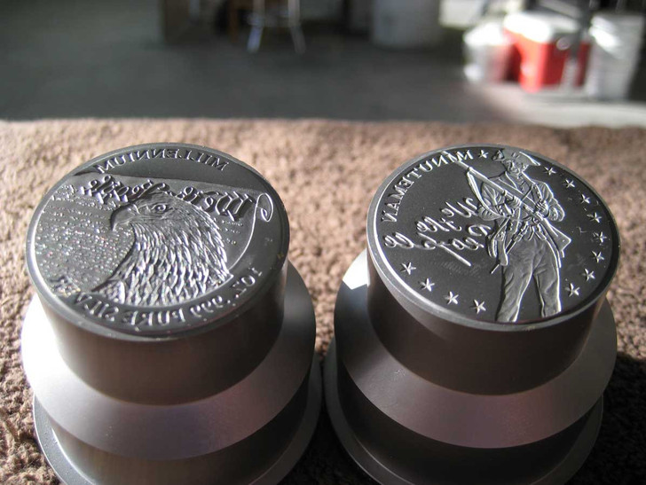 Marine Corps Hero Medallion Auburn Solid Cherry Wood Cremation Urn