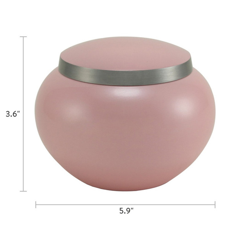Odyssey Pink Vase Style Pet Cremation Urn - Case Quantity