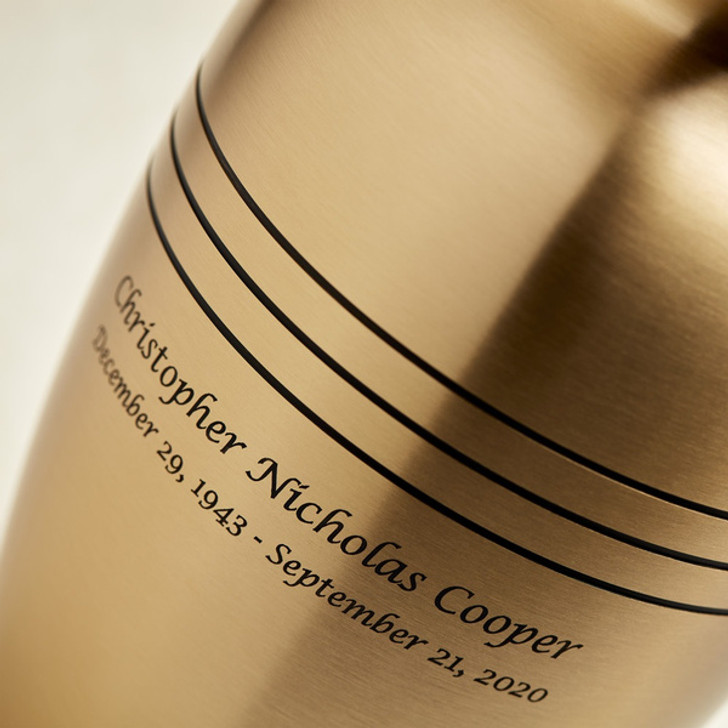 Classic Bronze Vase Style Cremation Urn - Case Quantity