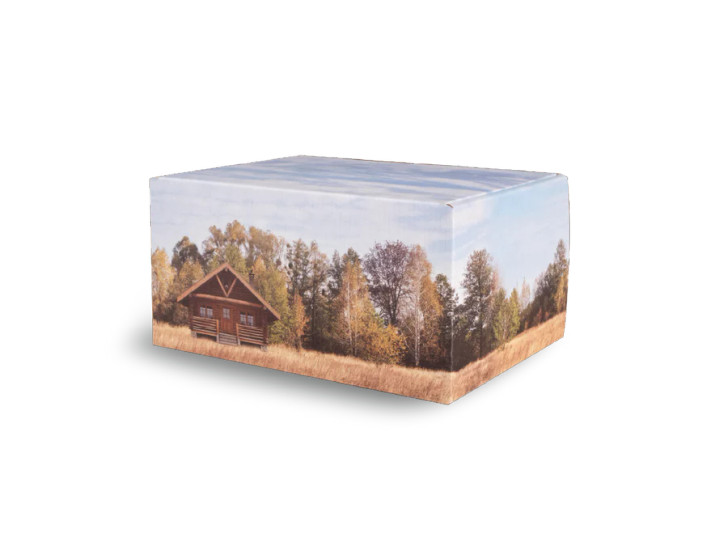 Log Cabin Artisan Eco-Friendly Cremation Urn