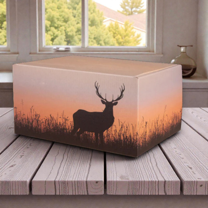 Golden Hour Deer Artisan Eco-Friendly Cremation Urn
