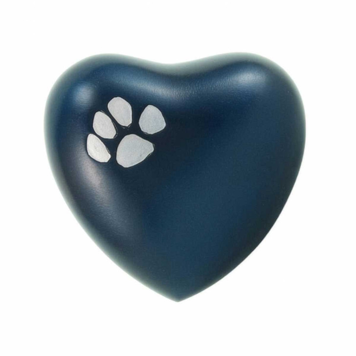 Paw Print Blue Classic Vase Style Pet Cremation Urn