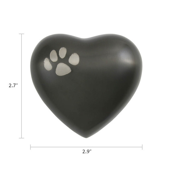 Paw Print Slate Classic Vase Style Pet Cremation Urn