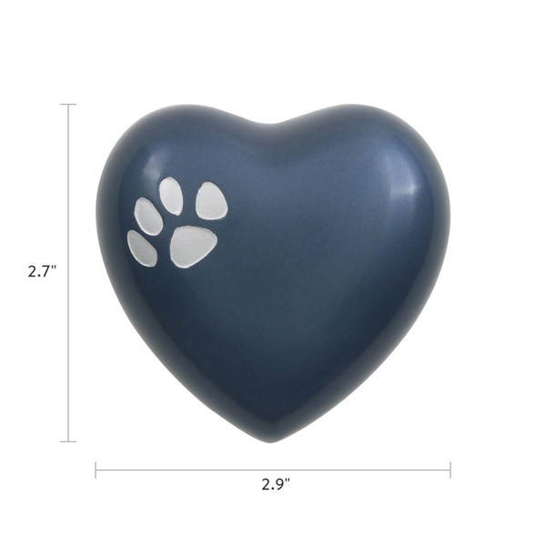 Paw Print Odyssey Moonlight Blue Classic Vase Style Pet Cremation Urn