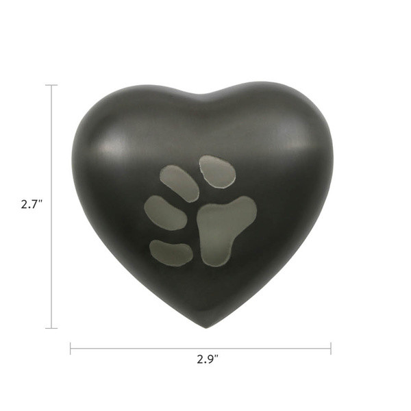 Paw Print Odyssey Slate Classic Vase Style Pet Cremation Urn