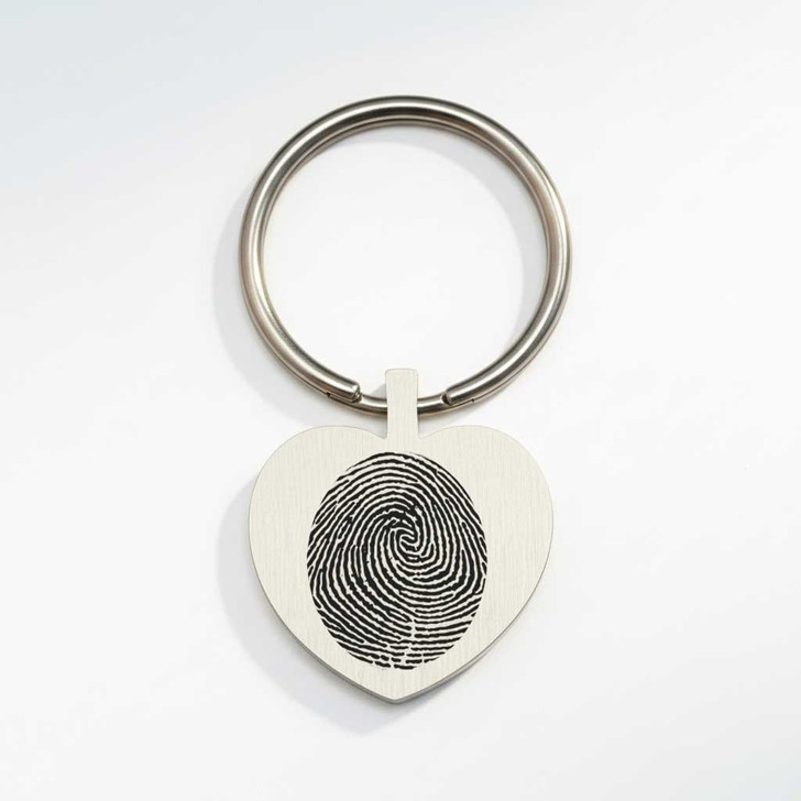 Custom Fingerprint Memorial Key Chain