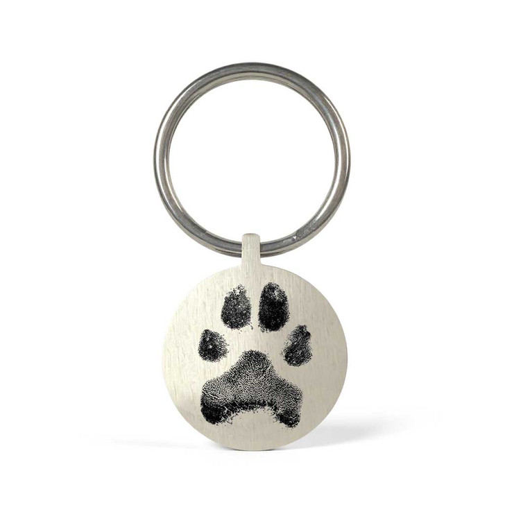 Custom Paw Print / Nose Print Pet Memorial Key Chain