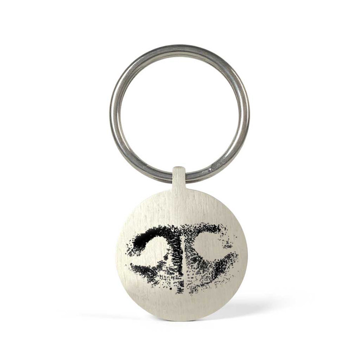 Custom Paw Print / Nose Print Pet Memorial Key Chain