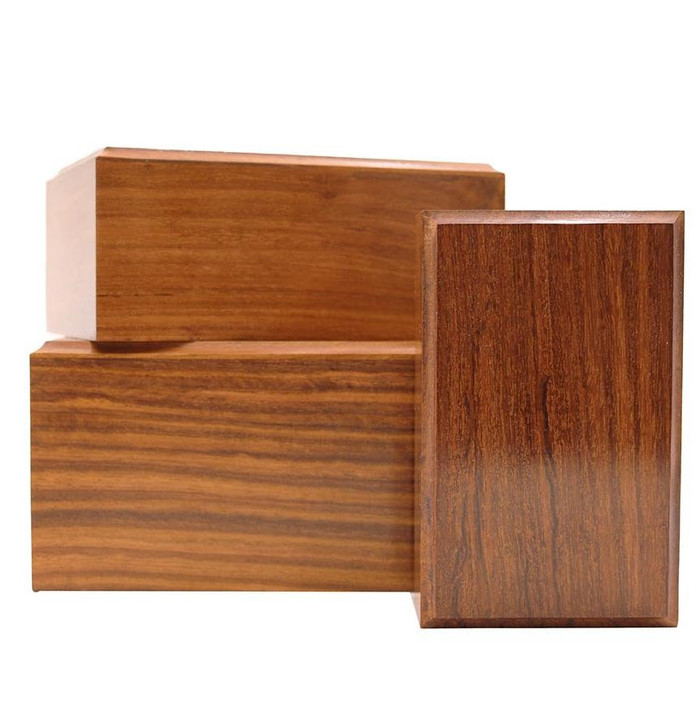 Sheesham Pet Service Wood Urns – Nested 3 Sizes (S/M/L) – 36pc Case (12 of Each Size)