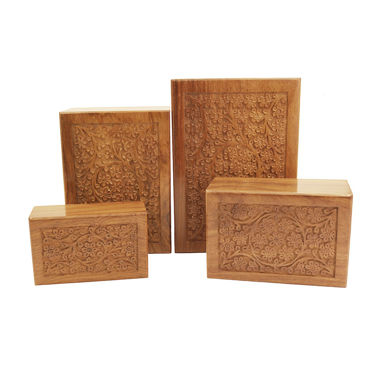 Life Forever Sheesham Wood Urns (Cases) - 4 Sizes