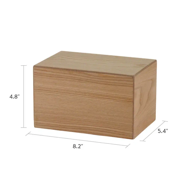 Alder Wood Natural Veneer Urn - Case Quantity