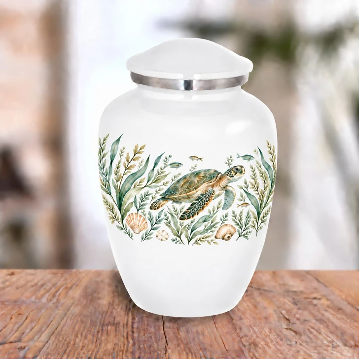 Sea Turtle Dream Homage Cremation Urn