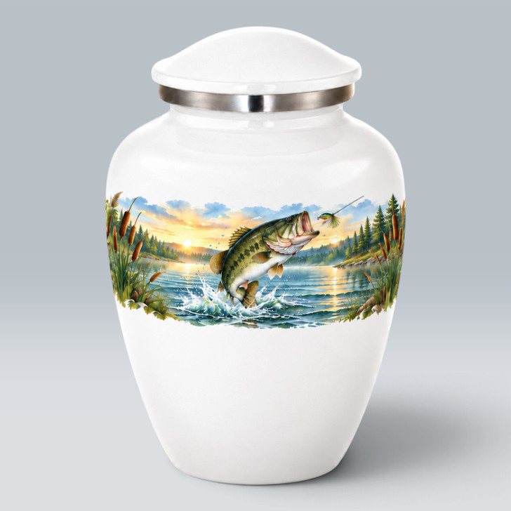Fishing at Dawn Homage Cremation Urn