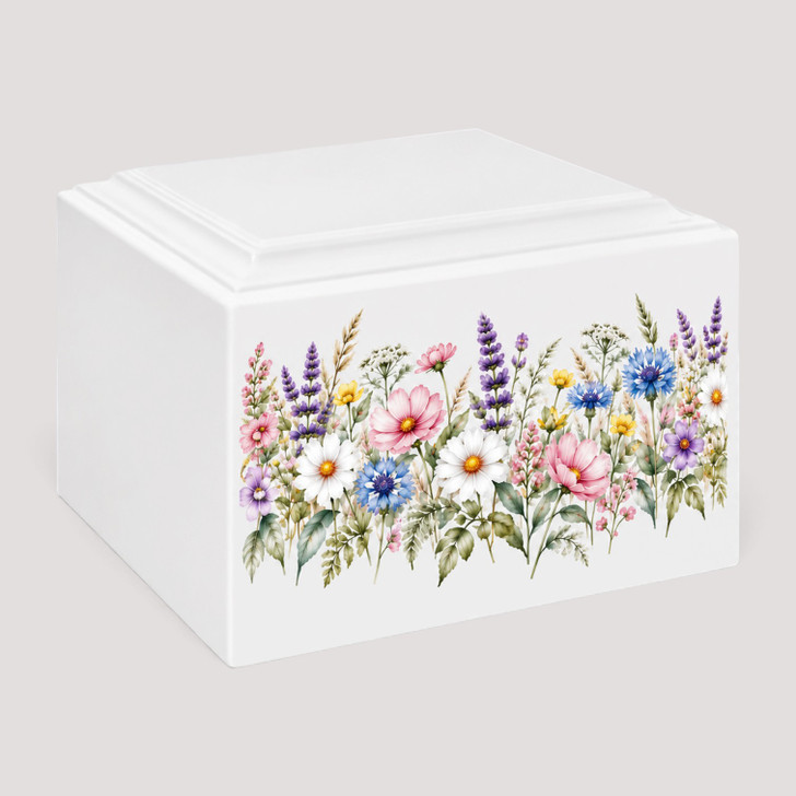 Wildflower Meadow Stonewood Cremation Urn