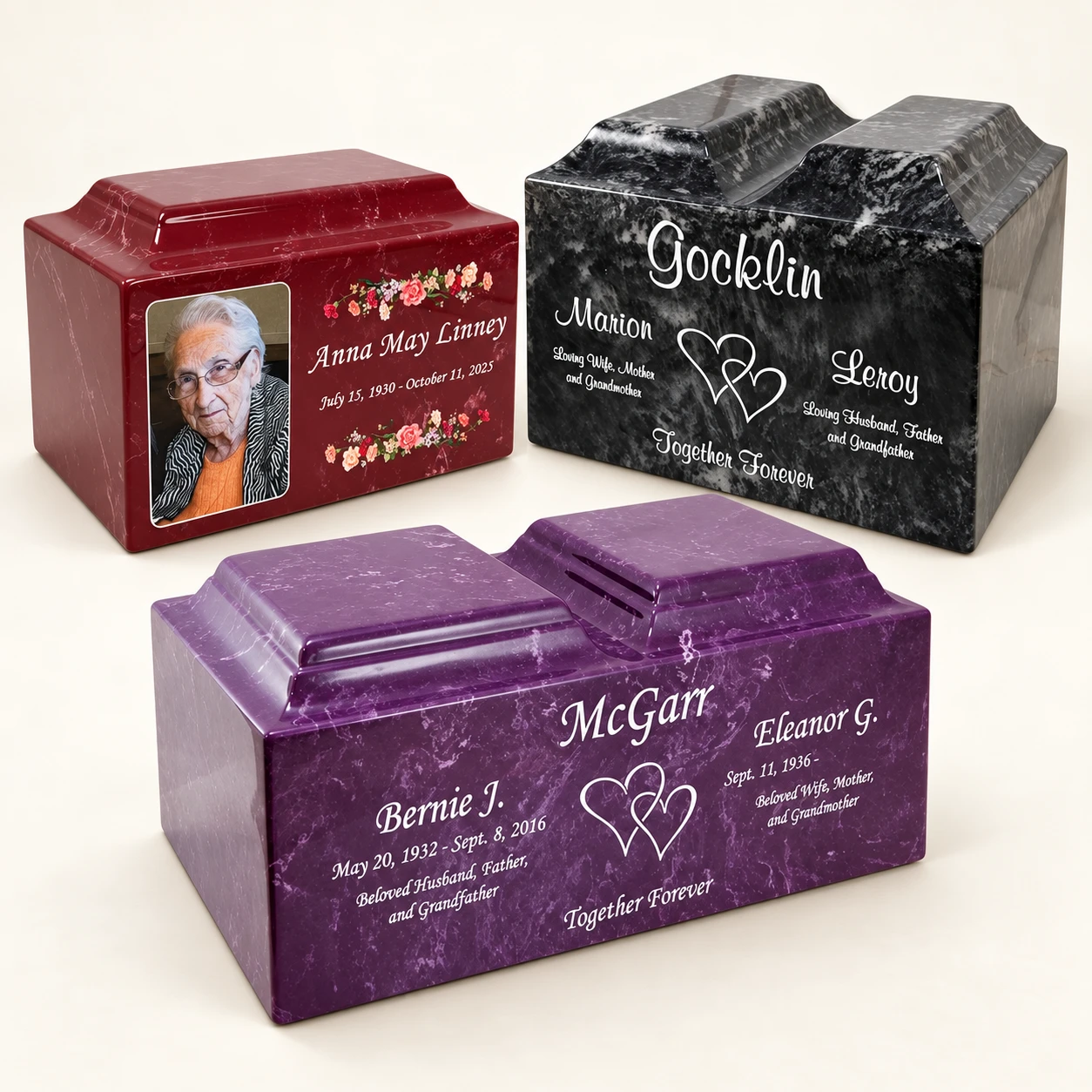 MacKenzie collection cremation urns
