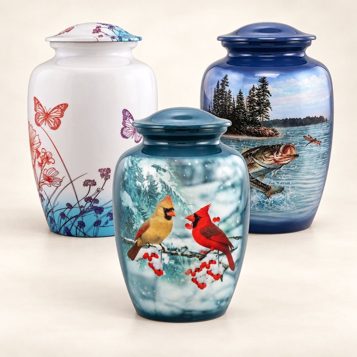Themed vase urns