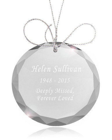 Memorial Ornament – Mondförmiges Gedenkgeschenk Mit Beleuchtung, Aus Harz & Edelstahl, 15,2x27,6 Cm