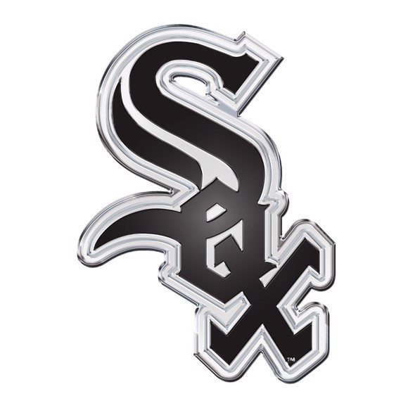 Chicago White Sox Aluminum Embossed Baseball Logo Emblem
