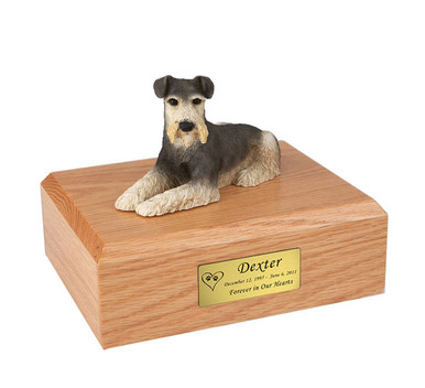 Schnauzer Dog Figurine Pet Cremation Urn - 197