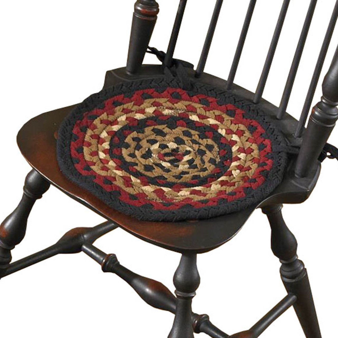 FOLK ART BRAIDED CHAIR PAD Schrock Shoppes