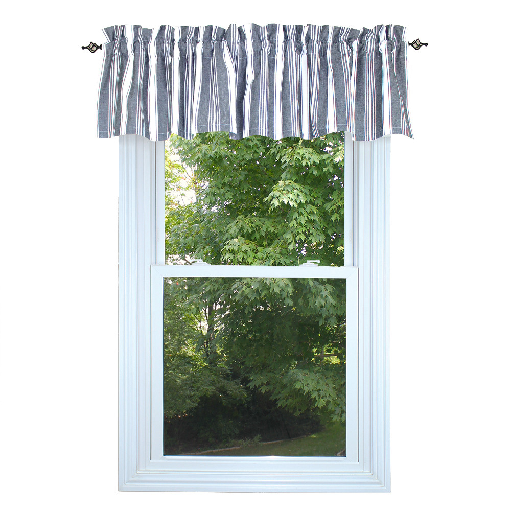 Flour Sack Blk Valance