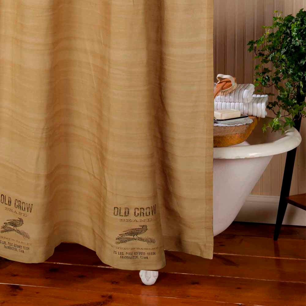Raghu Old Crow Shower Curtain