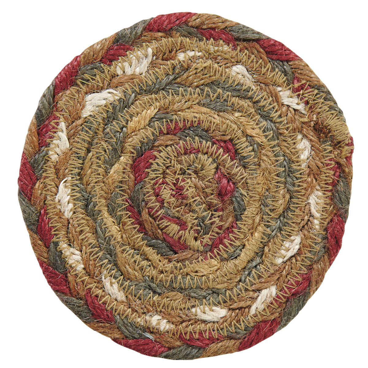 VHC Brands Tea Cabin Jute Coaster - Thumbnail 3