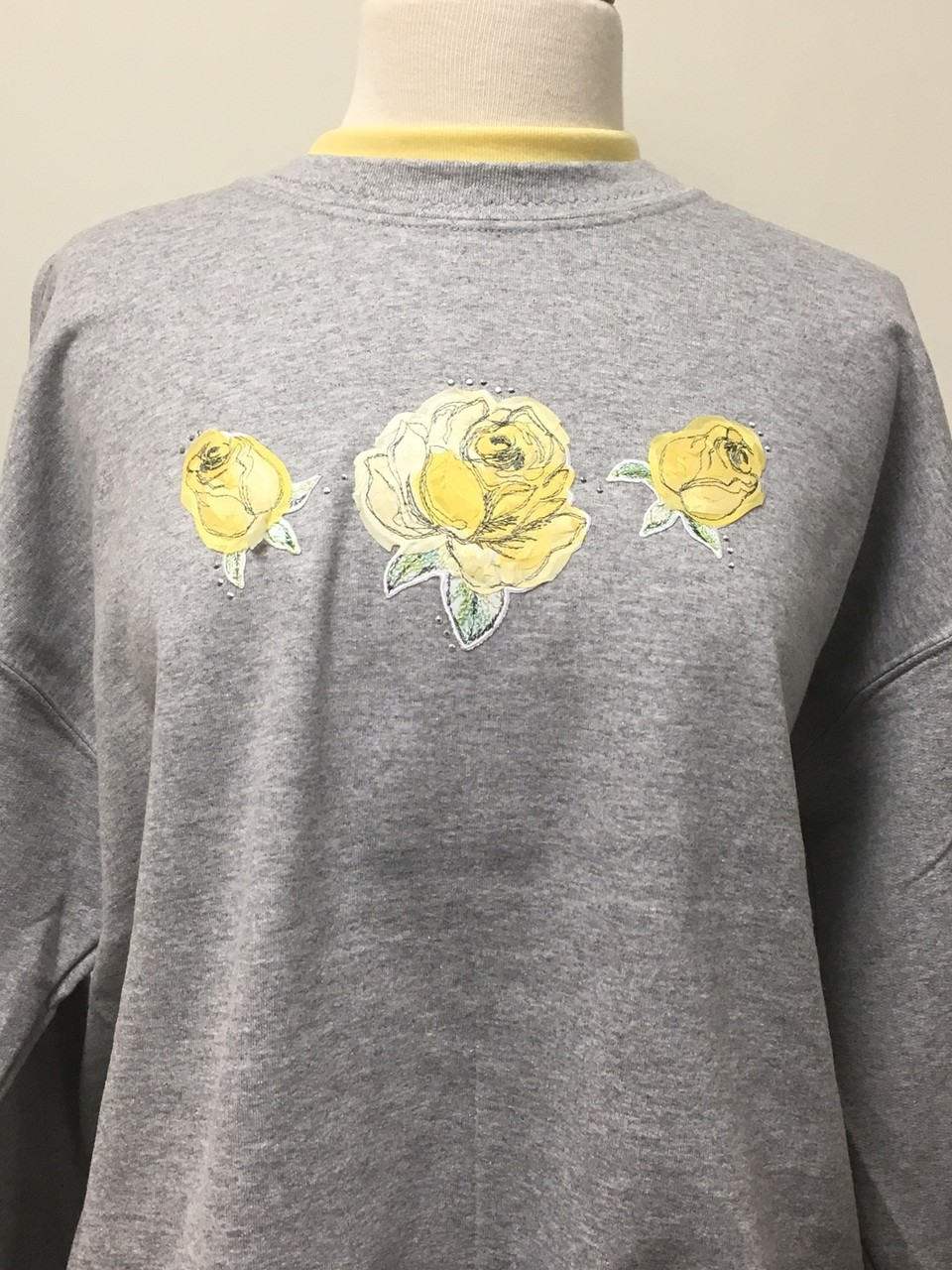 yellow rose sweatshirt
