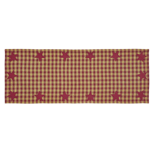 Burgundy Star Runner Woven 13x36 Burgundy Star Runner Woven 13x36