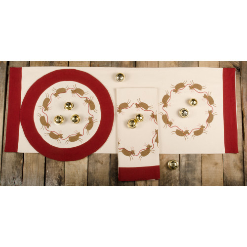 Run Run Reindeer Buttermilk Table Runner