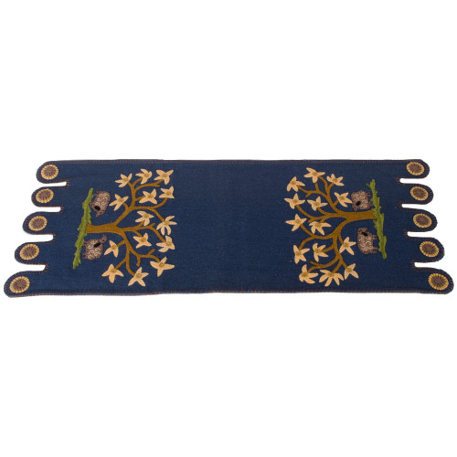 Grazing Sheep Colonial Blue Table Runner