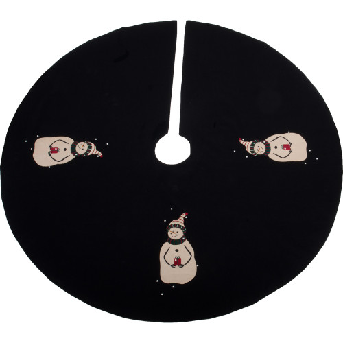 A Gift Black Tree Skirt