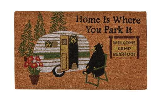 HOME IS WHERE YOU PARK DOORMAT
