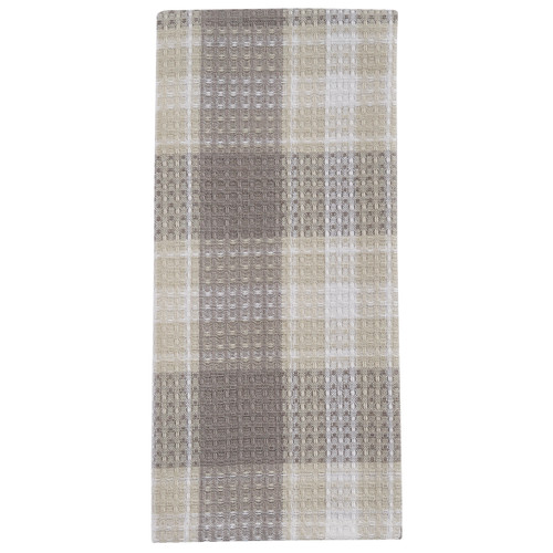 WEATHERED OAK WAFFLE DISHTOWEL