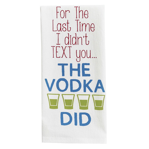 THE VODKA DID PRINT DT