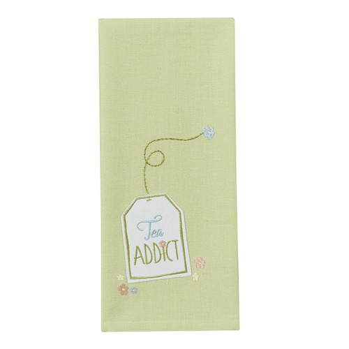 TEA ADDICT EMB/APP DISHTOWEL