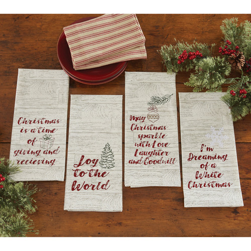 CHRISTMAS IS PRINTED DISHTOWEL