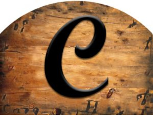 Wooden Initial - C Slider