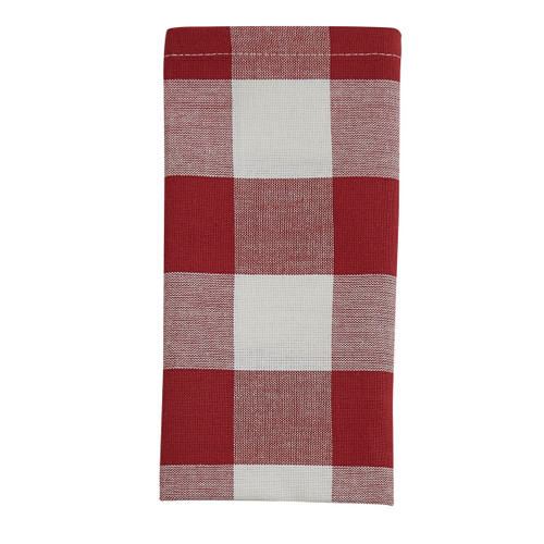 WICKLOW CHECK NAPKIN RED/CREAM