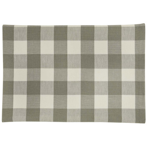 WICKLOW CHECK BACKED PLACEMAT - DOVE