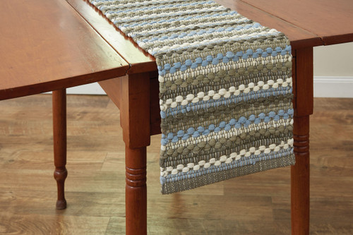 PRAIRIE WOOD TABLE RUNNER - 36"L - CHINDI