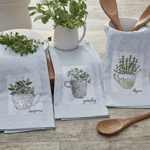 HERB GARDEN THYME DISHTOWEL