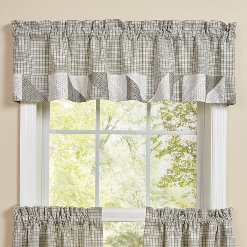 MILLSTONE LINED PATCH VALANCE 14"L