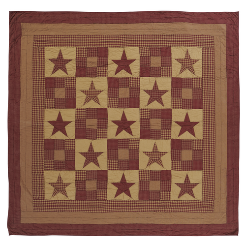 Ninepatch Star Queen Quilt 90x90