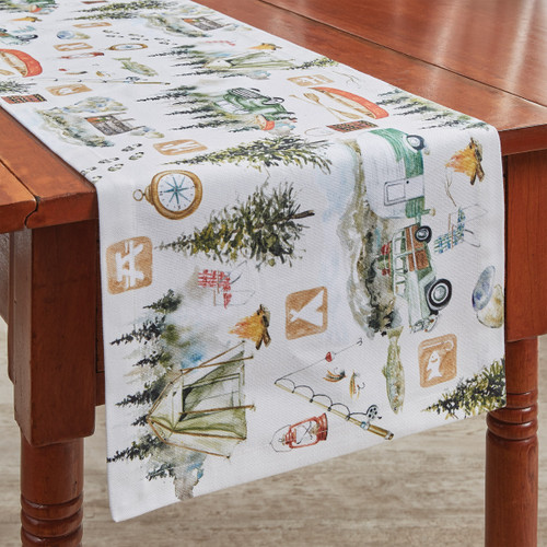 CAMPING TABLE RUNNER 13X54