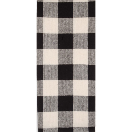 Buffalo Check Black Towel