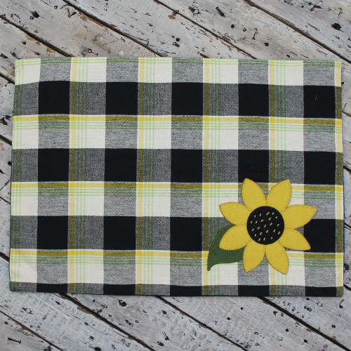 F Sunflower BufChk Placemat