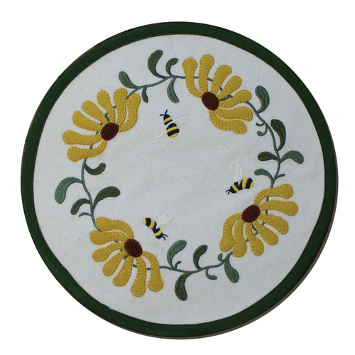 Flowers and Bees Crm Cndl Mat